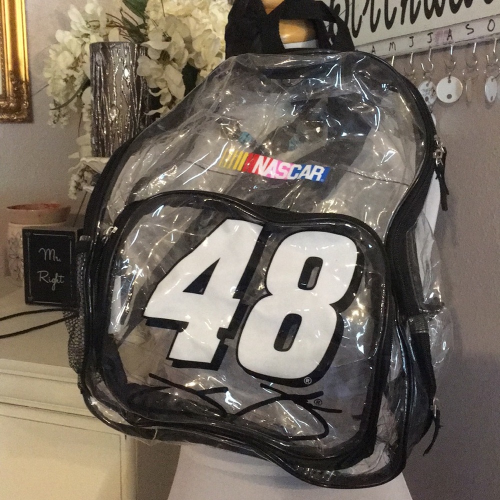 STILL AVAILABLE - NASCAR clear back pack
